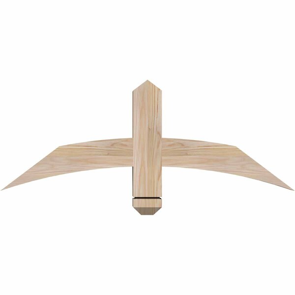 Ekena Millwork Bellingham Smooth Timber Gable Bracket, Douglas Fir, 36"W x 13"H x 3 1/2"D x 3 1/2"F, 9/12 Pitch GBW036X13X0404BEL00SDF - main